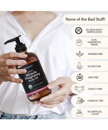 Miracle Pregnancy Body Oil - USDA Organic | Nourishing 240ml/8.12 fl.oz for Expecting Moms - Buy Online on GoSupps.com