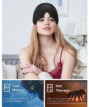 Upgraded Migraine Ice Head Cap for Cold & Hot Therapy | Odorless Headache Relief Hat with Reusable Ice Gel | Flexible Migraine, Sinus & Stress Relief | Black - Buy Online on GoSupps.com