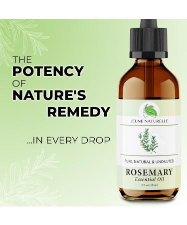 100% Pure Rosemary Oil for Hair Care - Natural Undiluted & Therapeutic Grade for Hair Growth | 2 oz - Buy Online on GoSupps.com