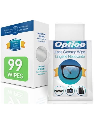 Pre-Moistened Cleaning Cloths - Premium Quality Cleaner for Eye Glasses Screens and Cameras Lenses - No Spray Needed | 144 Cloth Lens Wipes