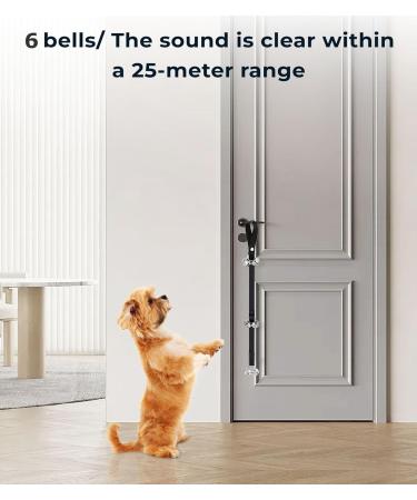 Culacos Adjustable Pet Training Doorbell - Interactive Dog Bells for Easy Potty Training | Black | Shop Internationally - Buy Online on GoSupps.com