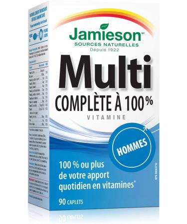 Jamieson Multi 100% Complete Men's Vitamin - 90's | Daily Essential Nutrients - Buy Online on GoSupps.com