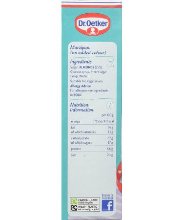 Dr. Oetker Marzipan Ready to Roll 454g - Premium Quality for Baking and Decorating - Buy Online on GoSupps.com