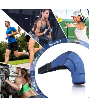 Shoulder Brace 1 Right or Left Shoulder Support for AC Joint Tendonitis Shoulder Dislocation Neoprene Support Protect - Buy Online on GoSupps.com