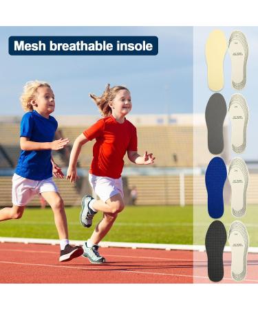 16 Pcs Kids Memory Foam Insoles | Replacement Shoe Inserts for Children | Comfort Cushioning & Breathable with Cutting Line | Heel Pain Relief - Buy Online on GoSupps.com