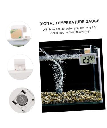 MipCase Mini Refrigerator Hygrometer - 3-Piece Glass Temperature & Humidity Measuring Device for Home & Aquarium - Multi-functional 5.5x5x1.5cm - Buy Online on GoSupps.com