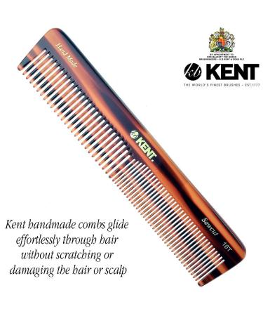 Kent 16T Double Tooth Dressing Table Comb - Fine & Wide Tooth Hair Comb for Men, Women, and Kids - Made in England, 1 Pack Tortoiseshell - Buy Online on GoSupps.com