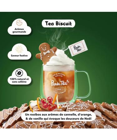 Panda tea - Enchan-the wheel box 36 bags - Gift box Organic Christmas Tea - Assortment of 6 Winter Tea and Infusions - Black - Buy Online on GoSupps.com