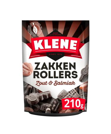 Klene Zakkenrollers 8 x 210 g I 1680 g Dutch licorice I Dutch licorice I Salmiak & salt
