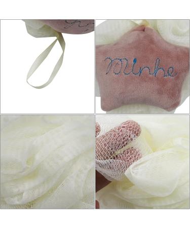 Cute Bath Shower Sponge for Kids & Adults | Loofah Pouf Body Scrubber Balls | Star Bathing Accessories - Buy Online on GoSupps.com