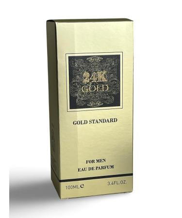 24K GOLD Eau de Parfum for Men 3.4 Fl Oz Notes: Blood Orange Grapefruit Mint - Buy Online on GoSupps.com