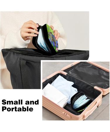 GIAPB Period Bag Sanitary Napkin Storage Holder | Blue Birds Butterfly Flower Makeup Pouch Color4471 - Buy Online on GoSupps.com