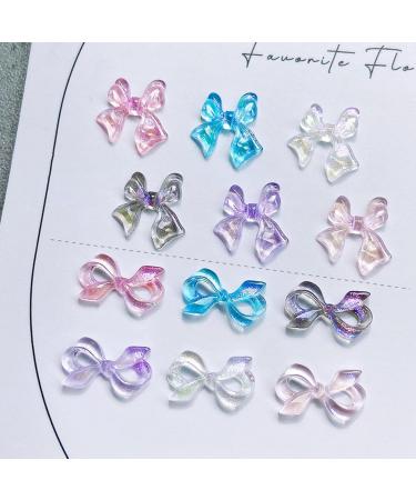 FEIlei 3D Decor Nail Jewelry Elegant Resin Flower Design DIY Bows Wedding Nail Charms - Buy Online on GoSupps.com