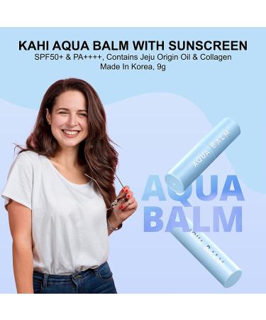 KAHI AQUA Balm SPF50+ PA++++ with Jeju Origin Oil & Collagen 9g | Made In Korea - Buy Online on GoSupps.com
