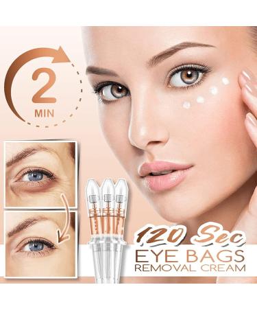120 Sec Eye Bags Instant Removal Eye Cream Rapid Reduction Bagginess Puffiness Dark Circles and Wrinkles Eye Cream used for People Who Stay Up Late and Sleep Deprived (5Pcs) - Buy Online on GoSupps.com