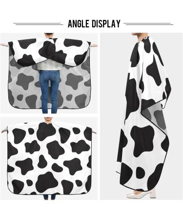 Waterproof Barber Cape - Cow & Cheetah Haircut Bib for Men & Women | Unisex Hair Cutting Cape | Perfect for Professional & Home Use - Buy Online on GoSupps.com