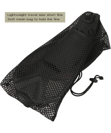 Trybesty Swim Fins Short Snorkel Flippers for Snorkeling & Diving - Black - Size M for Adult Men & Women (7.5-9 Men, 8.5-10 Women) - Buy Online on GoSupps.com