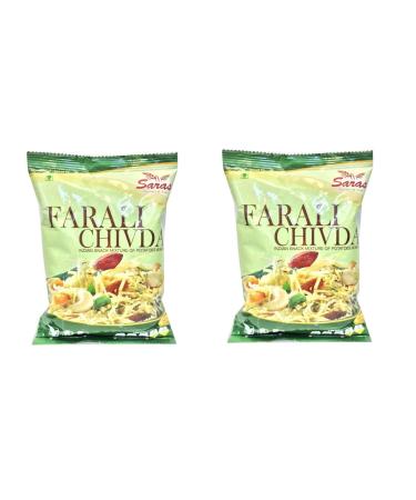 Saras Farali Chevda 200g (Pack of 2) | Fasting Special Snack | Namkeens | Indian Snacks | Crunchy and Flavorful Savory 200 g (Pack of 2)