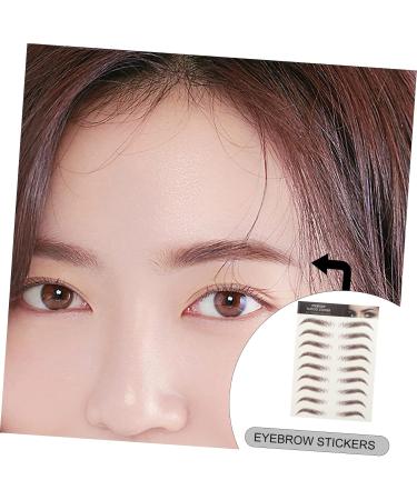 Beavorty 9 Sheets Waterproof Eyebrow Stickers 6d Cosmetic Stencil 21x14.7cm Brown - Buy Online on GoSupps.com
