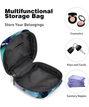 Anna Cowper Dragonflies Design Sanitary Napkin Storage Bag - Multi-Colored Portable Period Pouch for Women and Teen Girls - Buy Online on GoSupps.com