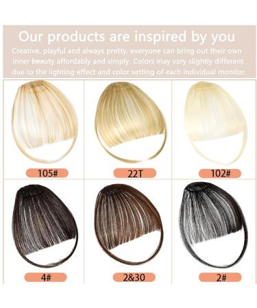 Bangs Hair Clip Synthetic Air Bangs Curved Bangs Heat Resistant Hairpieces Hair Women Fake Fringe Natural Bangs Hair Clips for Extensions Bangs Clip in Hair (Color : F447 88A) - Buy Online on GoSupps.com
