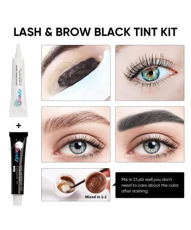 Libeauty Black Tint Kit - Professional Salon-Quality Black Hair Color Kit with Tools for Home Use (15ml) - Buy Online on GoSupps.com