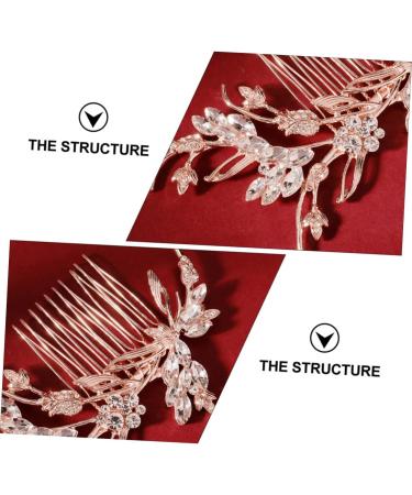 Ipetboom 1 PC Comb Rhinestone Flower Bridesmaid Branches and Leaves Alloy - Buy Online on GoSupps.com