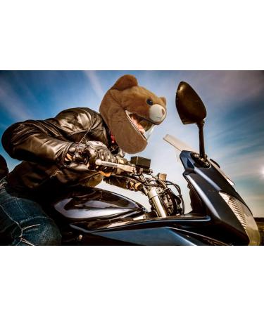 Funny Motorcycle Helmet Cover - Brown | Unique Gifts for Riders | Warmth & Protection - Buy Online on GoSupps.com