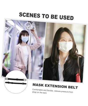 Solustre 10 StK Anti-Strangulation Mask Lanyard - Elastic Polyester Ear Extension Buckle for Comfortable Bandana Headbands - Buy Online on GoSupps.com