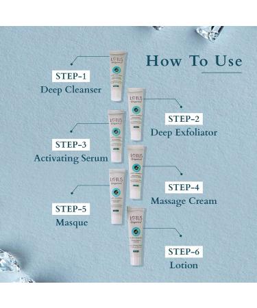 Fountina Organic's Diamond Radiance Facial Kit for Wrinkles Dull and Dry Skin Treatment - Buy Online on GoSupps.com