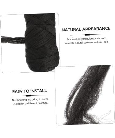 Beaupretty 4 Rolls Brazilian Wool Braid Natural Hair Wig Braid Hair Line Wig Hair Wire Long Straight Hair Wire Brazilian Wool Hair for Braids Hair Pin Women's Polypropylene Modeling Headband - Buy Online on GoSupps.com