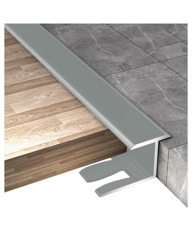 Carpet Floor Transition Strip 1.5cm Wide Doorways Lightweight Gap Connecting Strips Aluminum Door Bar for 0.5-0.6 Thickness Floor (Color : Champagne Size : 150cm/59.1in) Champagne 150cm/59.1in