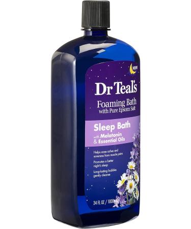 Dr. Teal's Foaming Bath Gift Set - Hemp Seed Oil & Melatonin Nighttime Soak - 2 Pack (34oz each) - Epsom Salt for Pain & Stress Relief - Buy Online on GoSupps.com