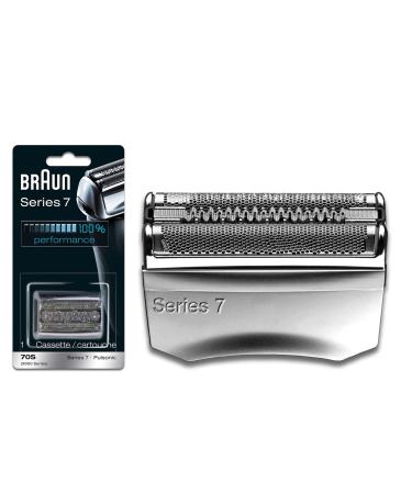 Series 7 70S Electric Shaver Head Replacement Cassette for Braun Shaver,Compatible with Models 720, 760, 790, 799 and 797,Silver