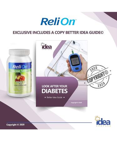 ReliOn Tropical Fruit Glucose Tabs (50ct) - Diabetes Management Solution - Buy Online on GoSupps.com