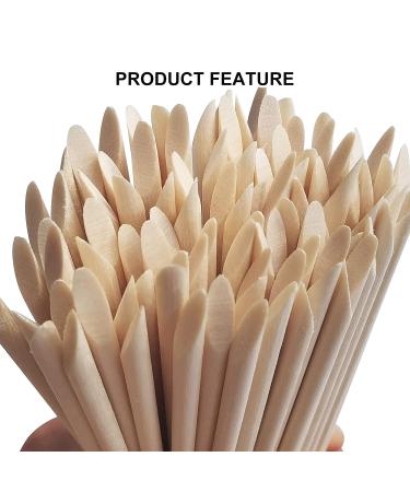 Orange Wood Nail Sticks Double Sided Cuticle Pusher Remover Tool (100PCS) | Manicure Pedicure Sticks - Buy Online on GoSupps.com