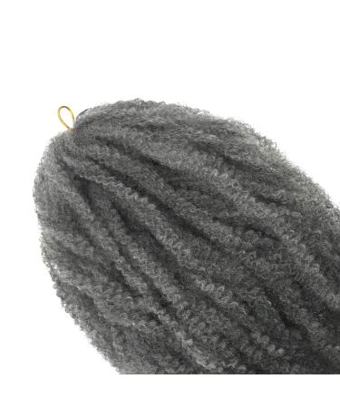 Buy Coolbers 18 Afro Kinky Curly Crochet Braids - Synthetic Marley Bob Hair (6 Packs Gray) for Stunning and Versatile Styles - Buy Online on GoSupps.com
