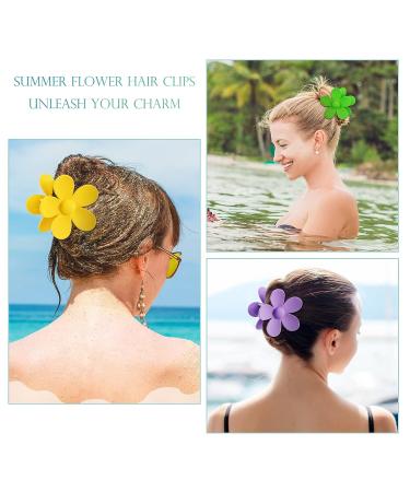 Tyfthui 12-Piece Flower Hair Claw Clips - Large Daisy Matte Hair Clips for Women & Girls - Non-Slip Strong Hold Barrettes in Color A - Buy Online on GoSupps.com