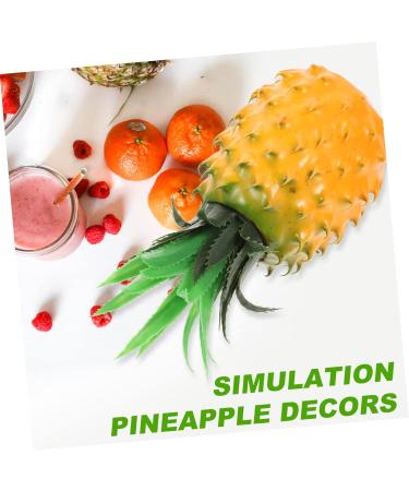 HOMSFOU Simulated Pineapple Ornaments Fake Fruit Model Succulent Decor Fake Fruit Decoration Pineapple Plant Light House Decorations for Home Fruit Shooting Prop Food Fake Apple Resin Orange 23X11X11CM - Buy Online on GoSupps.com