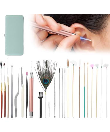 Green Spiral Ear Wax Removal Tool Set | Double Ended Ear Pick & Scoop Spoon | Ear Care Supplies - Buy Online on GoSupps.com
