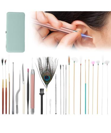Ear Wax Removal Tool Ear Pick Sets Double Ended Cleaning Tools Set 23 Mint Green Ear Pick Sets