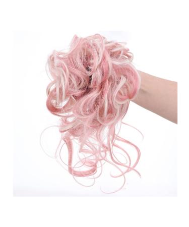 Messy Bun Hair Piece for Women Pieces Curly Chignon Donut Scrunchie for Women Messy Bun Hair Piece Synthetic Tousled Updo Hair Buns Extension Elastic Hair Band Hair Fake Hair Accessories for Women 97H60
