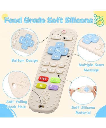 3-Pack Baby Biting Toys | BPA-Free Silicone Teething Rings & Pacifier Chain for 3+ Months | Safe Durable & Colorful Teething Accessories - Buy Online on GoSupps.com