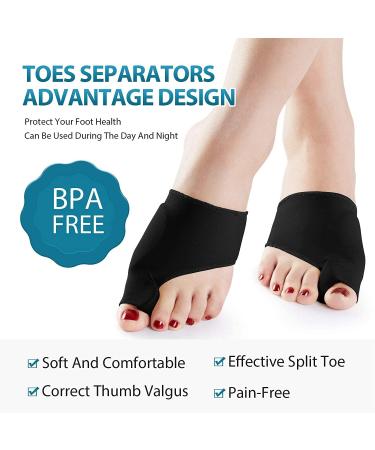 Bunion Corrector Orthopedic Splint for Big Toe Pain Relief 2Pack - Muekday Hallux Valgus Brace for Day/Night Support - Buy Online on GoSupps.com