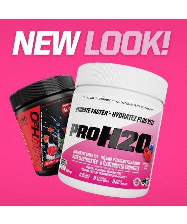 PVL Pro Series PROH2O | Advanced Hydration powder electrolyte powder with 5 key electrolytes no sugar carb free zero calories - 30 serving (255 G Berry Blast) Berry Blast 30 Servings (Pack of 1) - Buy Online on GoSupps.com