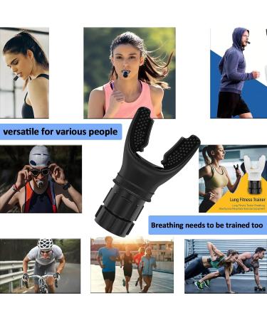 Lung Exerciser Device Trainer | Oxyflow Breathing Trainer for Improved Lung Health - Black/White - Buy Online on GoSupps.com