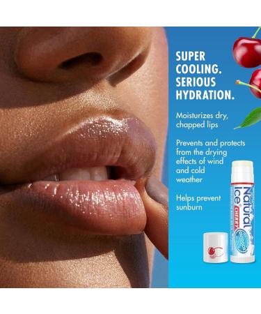 Mentholatum Natural Ice Lip Balm - Cherry  - 0.15 Oz. - Buy Online on GoSupps.com