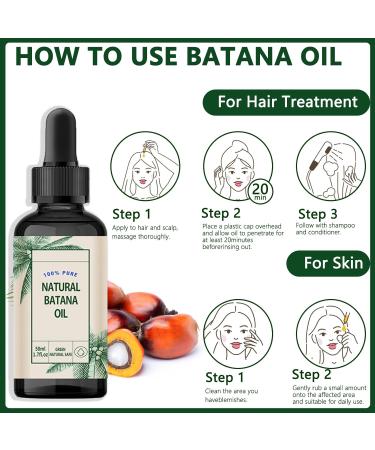 Guegine Hair Oils for Hair Growth Batana Oil for Hair Growth Natural and Pure Nourishment Prevents Hair Loss Eliminates Split Breakage Ends Increases Shine Nourish Scalp Strengthen Hair for Women Men - Buy Online on GoSupps.com