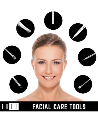 ENTT Manicure Pedicure Grooming Set Kit Gift - 18 Piece Steel Finish Tools for Men/Women | Professional Nail Clippers in Black Case - Premium Quality for Home & Travel - Buy Online on GoSupps.com