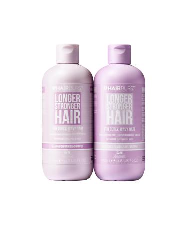 HAIR BURST Wavy & Curly Hair Shampoo and Conditioner Set - Sulfate SLS Paraben Free CGM Approved - Nourishing Amino Acids Almond Extract & Cherry Oil - Curl Enhancing Frizz Control & Moisturising - Buy Online on GoSupps.com
